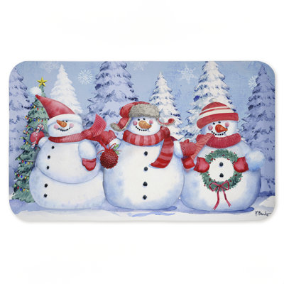 Tapis de sol Holiday Icy Snowman Trio