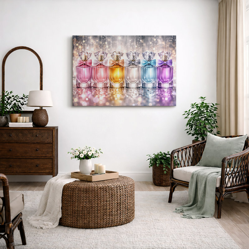 Perfume Bottle Art, impression de parfum de luxe, impression encadrée sur toile, impression sur toile, Toile tendue