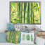 Tiges de bambou vert vif - peinture sur toile-59281822-59281826