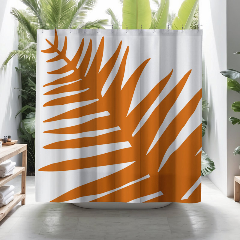 Rideau de douche Coco, Orange