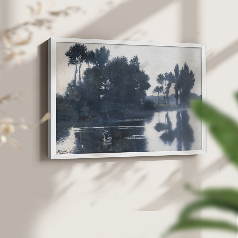 Paysages rétro-DCCLXVI-Reproduction encadrée - réversible, H 16 po x l 20 po, Blanc