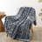 Variegated Embossed Plush Faux Fur Throw Blanket-105589901