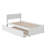 Flack Solid Wood Platform Bed with Panel Footboard & Trundle-1818709814-1841665823