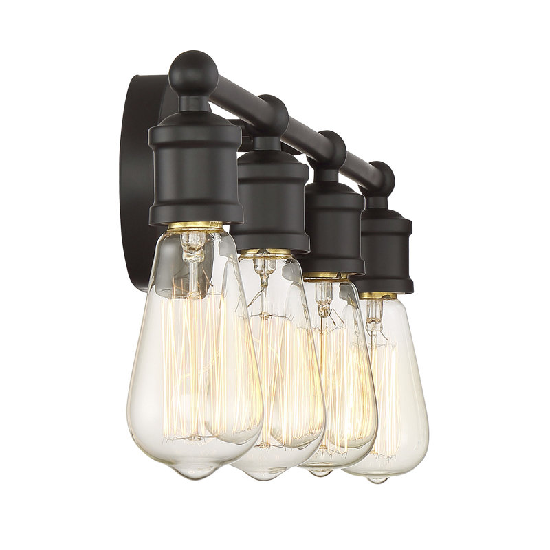 Oil Rubbed Bronze 4-Light Dimmable Vanity Fixture