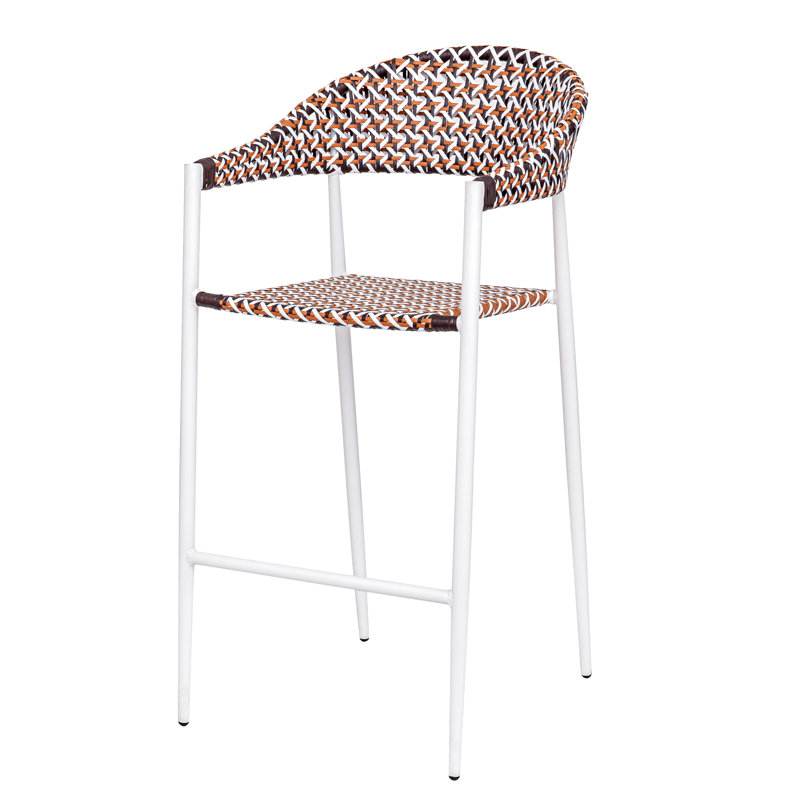 Kirkpatrick Patio Dining Armchair with Cushion, White