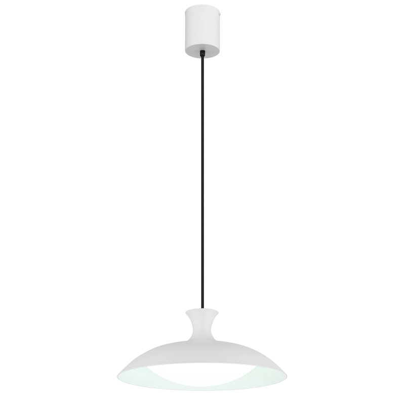 1 - Light LED Geometric Pendant, White