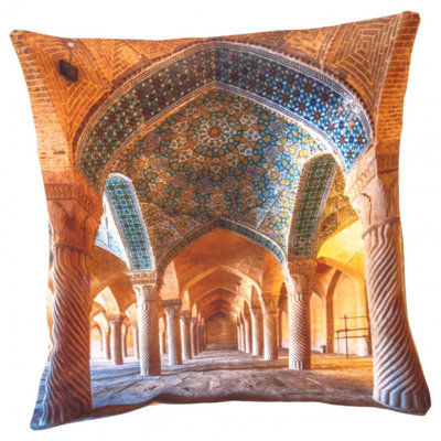 Coussin décoratif en velours Pasargad 16 po x 16 po
