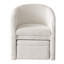 Fauteuil demi-tonneau rembourré moderne avec rangement Ottonman-2040702428