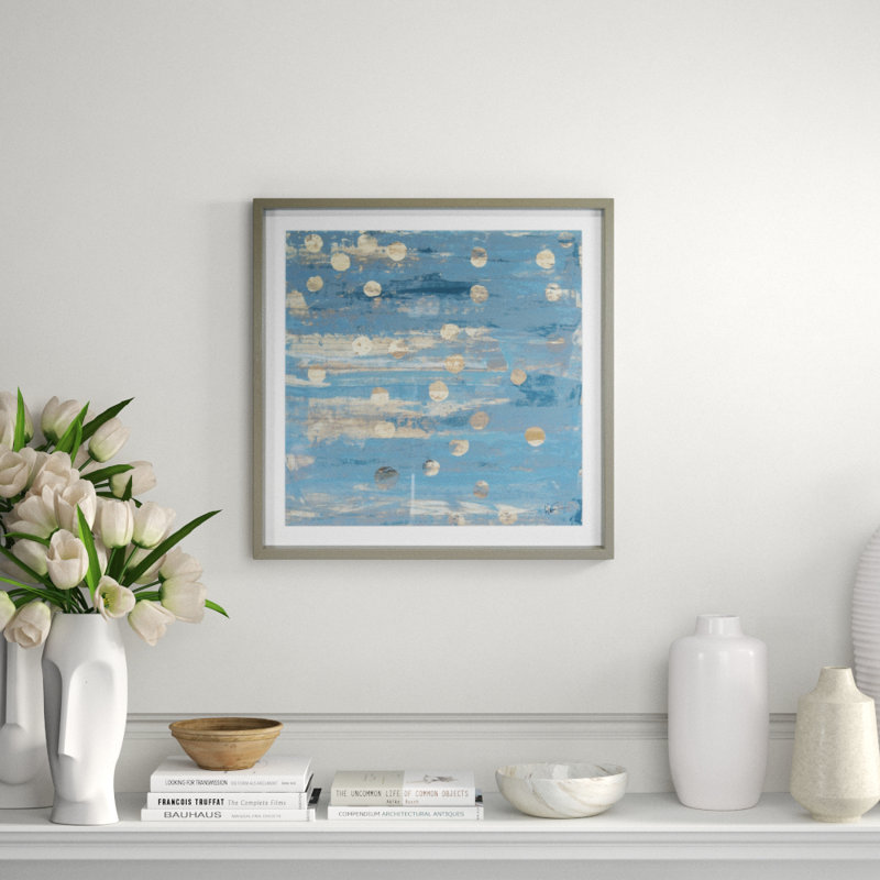 Argent 3 In Blue Print by Maeve Harris, 42" H x 42" W