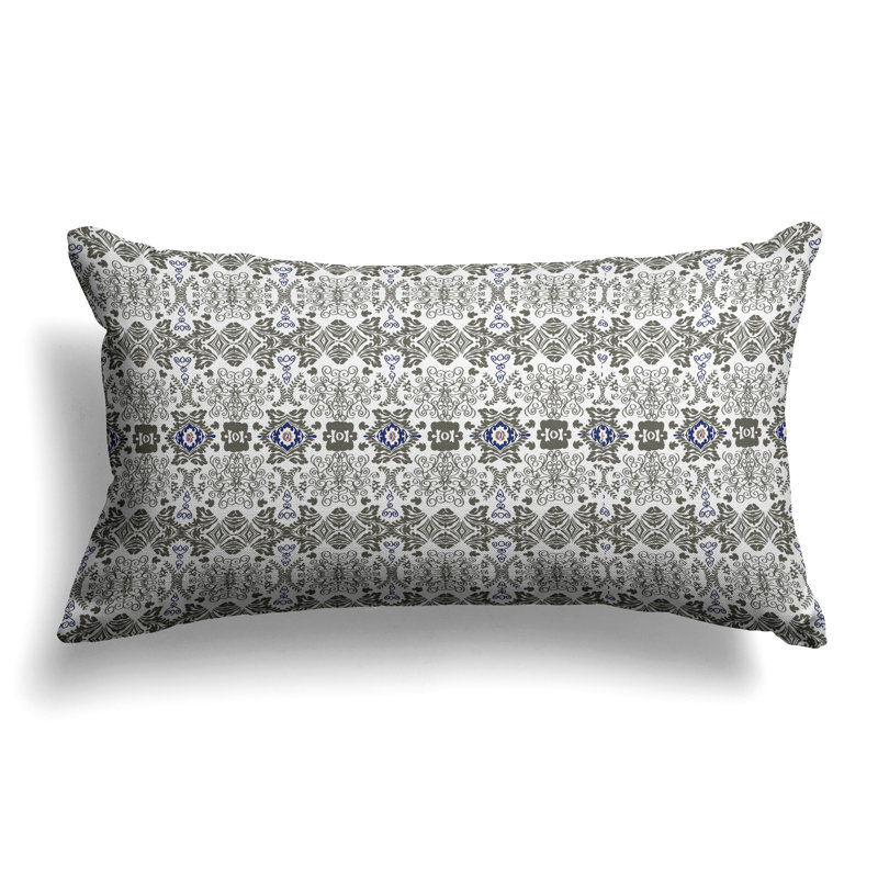Taj Garden Columns  Rectangular Throw Pillow