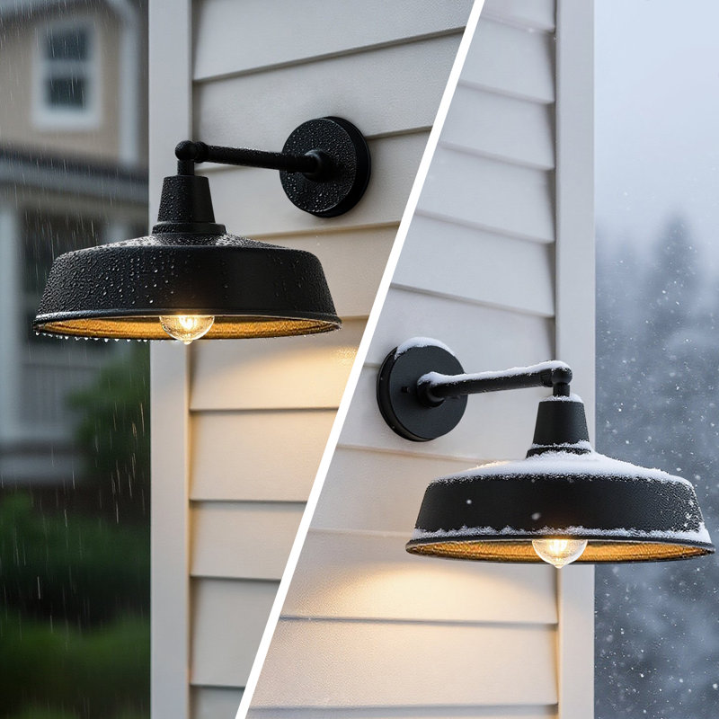 Luminaire de grange, H 9,8 po x l 15 po x P 20 po