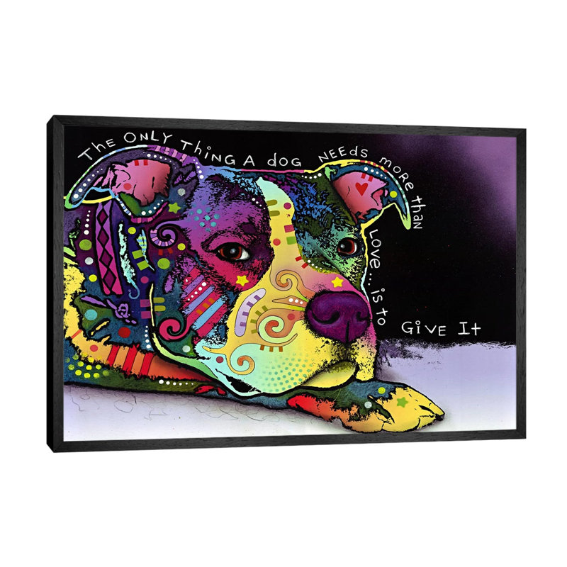 Affection by Dean Russo - Print on Canvas, 66.04 cm H x 45.72 cm W, Black Framed