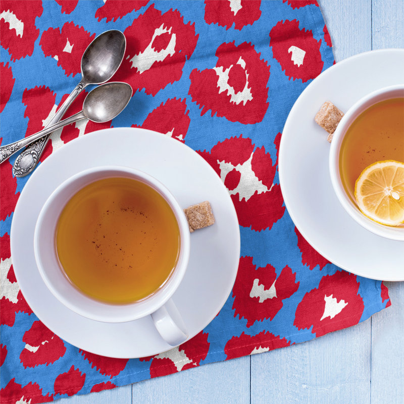 Tea Towel Kitchen Towel, Cotton Blend, Blue