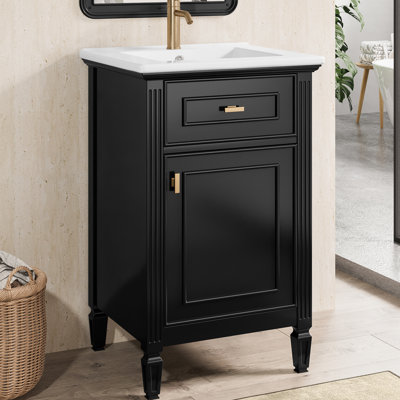 20'' Single Bathroom Vanity With Ceramic Top
