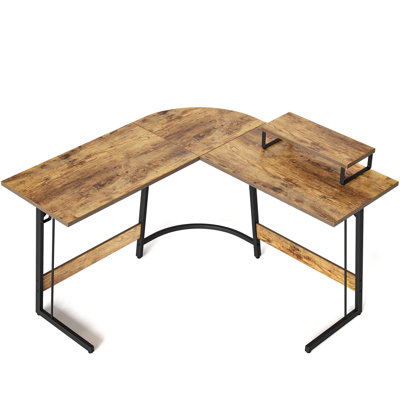 Latravion L-Shaped Metal Base Computer Desk