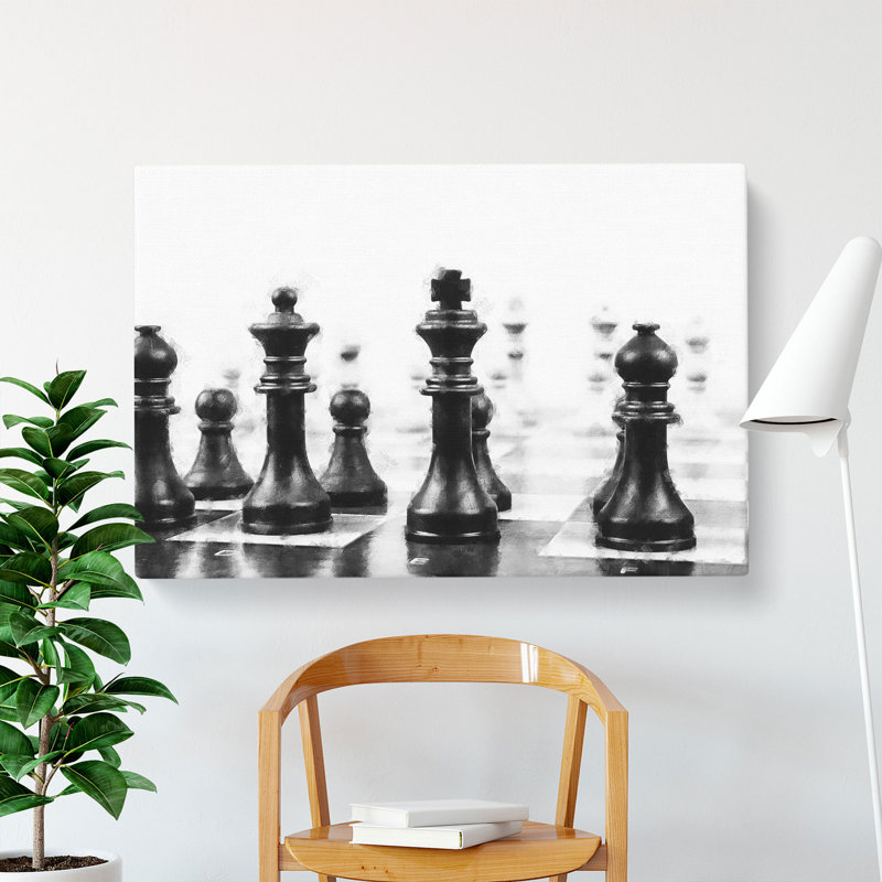 Chess Pieces Vol.2 - Wrapped Canvas, 50cm H x 76cm W x 3cm D