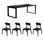 Multi-functional solid wood large board table set