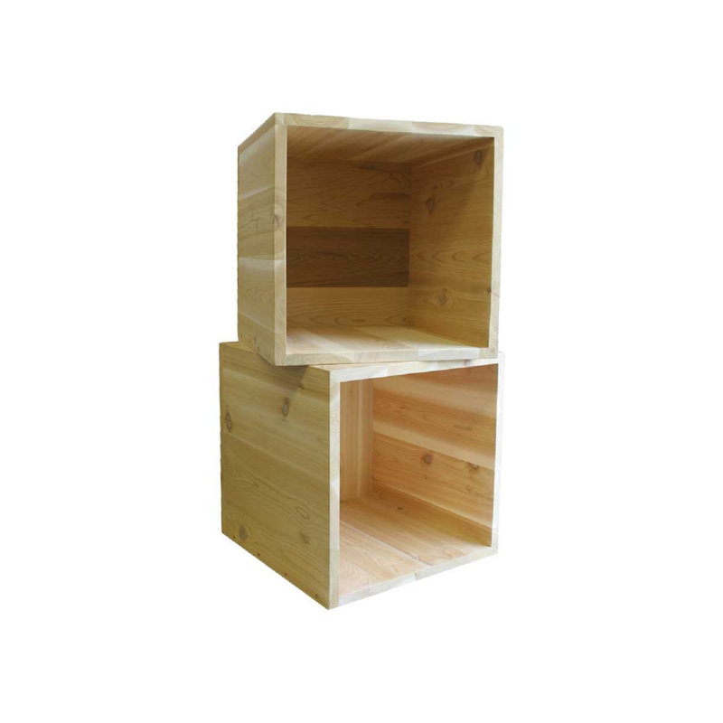 Bibliothèque cube Tilomar, Teinture / Scellant Cèdre