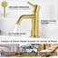 Single-handle Bathroom Faucet with Drain Assembly-110842845