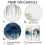 «Blue and Grey Istanbul Countryside», art mural campagne bleue, 2 pièces-539659528-539659533-539659535