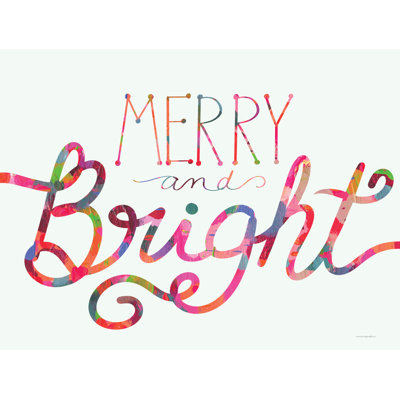«Merry And Bright On Canvas» par Kamdon Kreations, reproduction