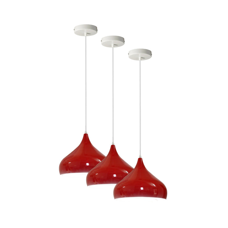 Sharlee 1 - Light Pendant, White, Red