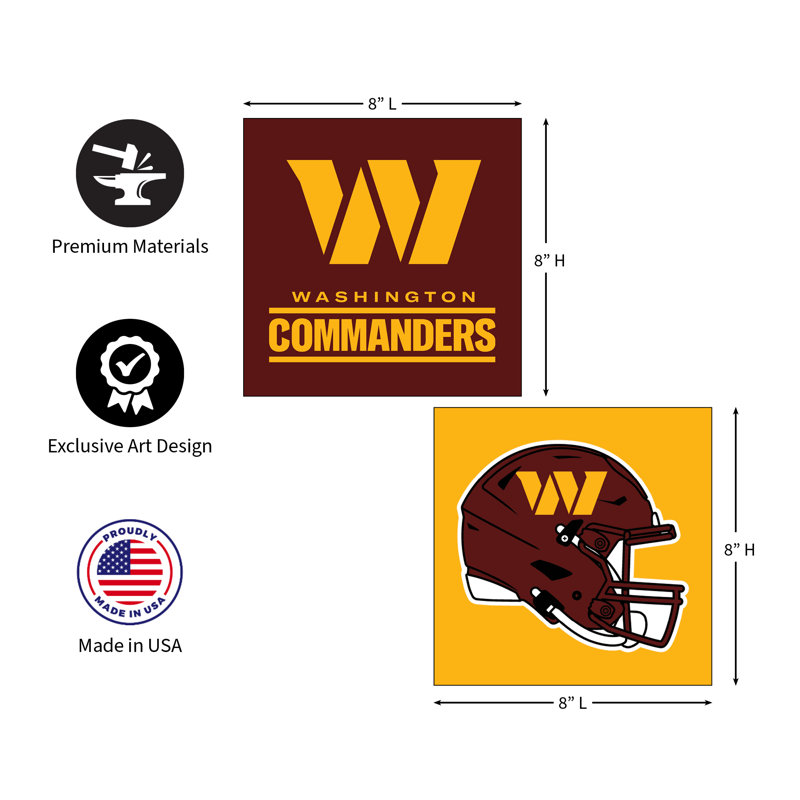 " Washington Commanders " 2 - Pieces