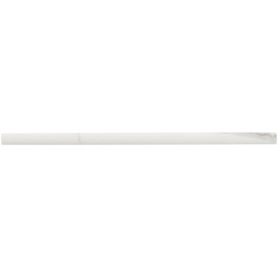 Itona 1/2" x 12" Ceramic Jolly Trim in Matte Calacatta Venecia