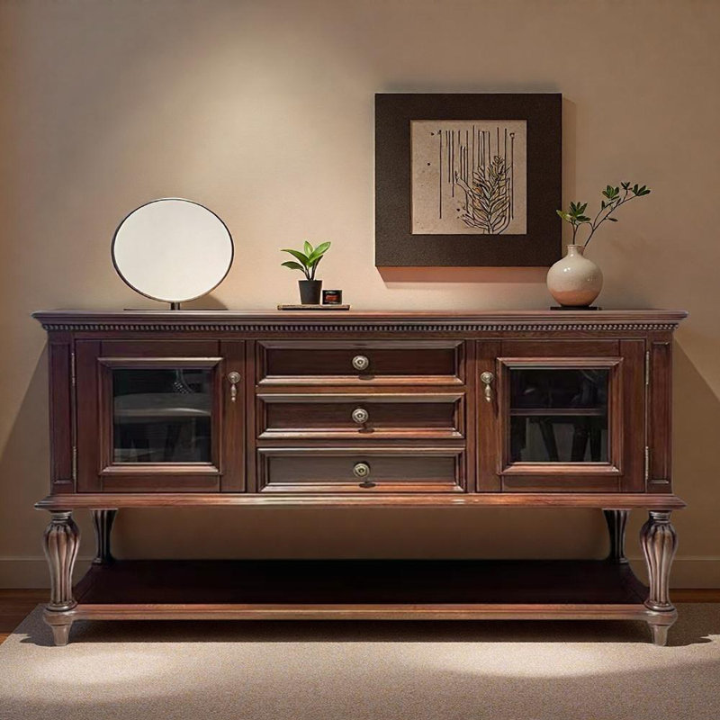 Buffet multifonctionnel classique, H 35,63 po x l 62,99 po x P 19,69 po
