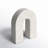Modern Neutral Marble Horseshoe Tabletop Decorative Object-149648823