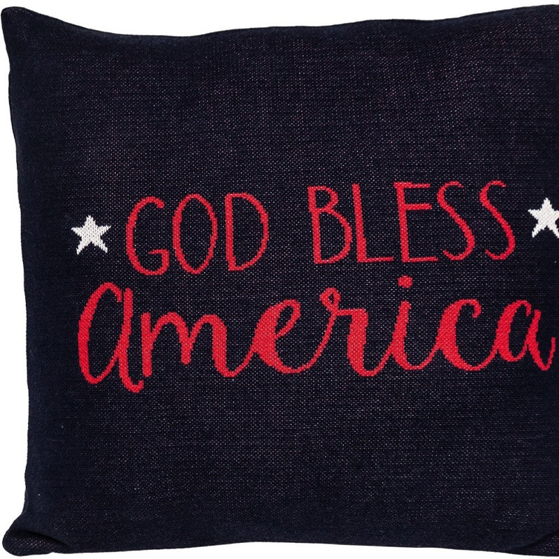 Coussin patriotique bleu marine