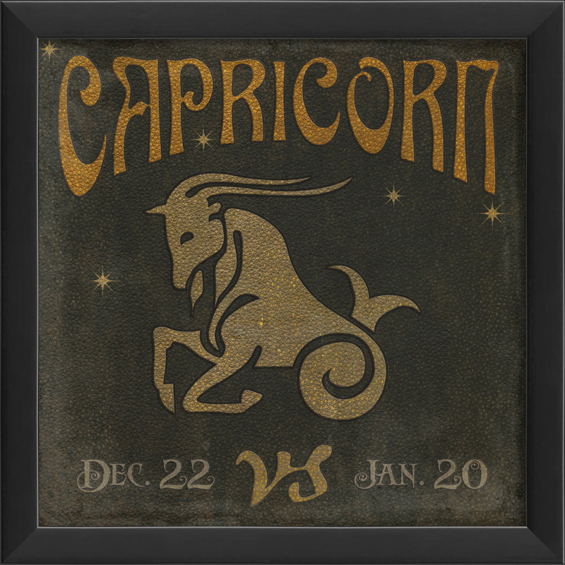 Capricorn, impression encadrée Zodiac