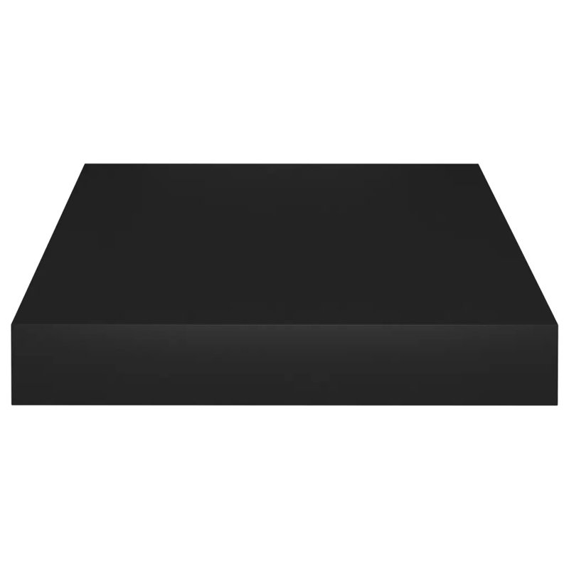 Arson 2 Piece Floating Shelf, 3.8cm H x 23.5cm W x 23cm D, Black