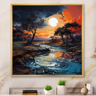 «Storms Charm Vivid liquid Art I», reproduction d'art sur toile