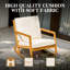 Chaise berçante d'extérieur Louis Acacia-1356526049