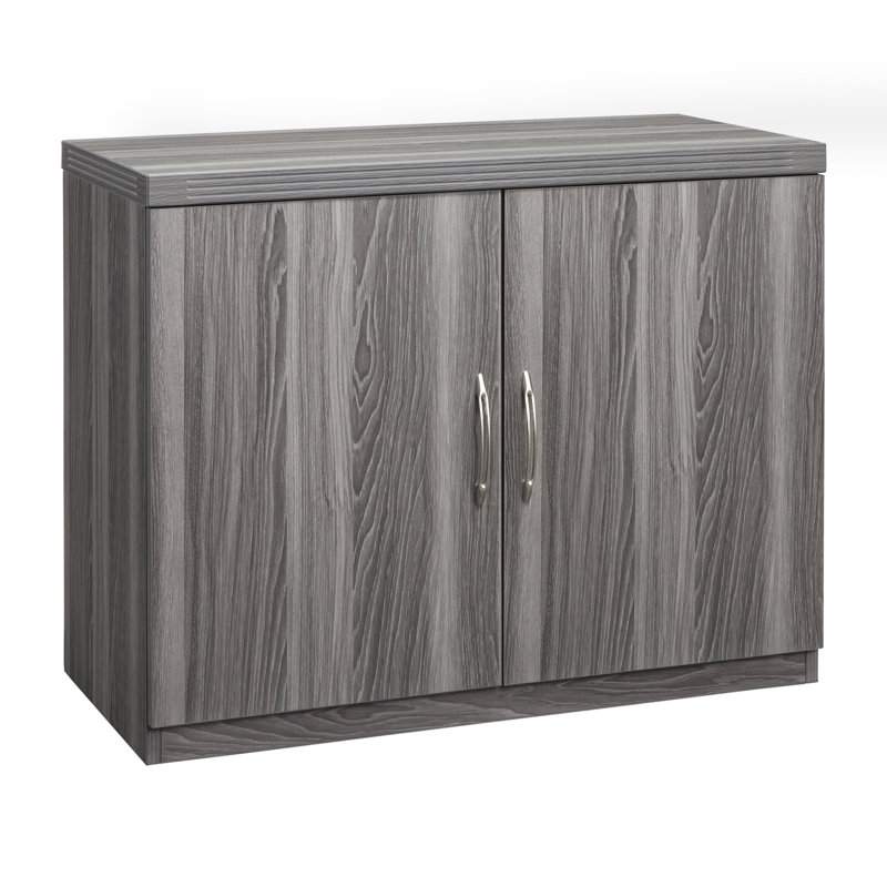 Aberdeen 2 Door Storage Cabinets, Gray Steel