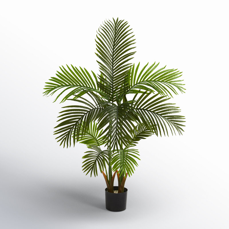 Palmier artificiel en pot, H 54 po x l 16 po x P 16 po