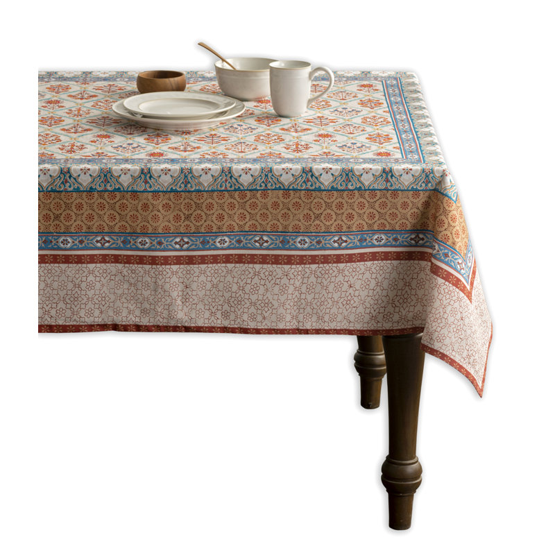 Maison d'Hermine Romane 100% Cotton Tablecloth - 60" x 90", 90" x 60"