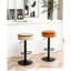 2 tabourets de bar kaki avec hauteur réglable et pivotant à 360 °, rangement inclus pour l'ameublement de 2 fauteuils pivotants en cuir-621942897