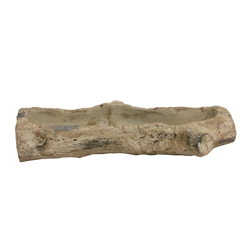 Pot de fleurs en béton Harmon, H 2,5 po x l 14,5 po x P 5,5 po, Naturel