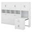 Lit escamotable simple avec armoire de rangement, bibliothèque, tiroirs de rangement et bureau, cadre de lit pliant-577035381