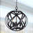 Abbi-Louise 3 - Light Black/Brown Single Pendant