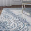 Tapis ivoire / bleu clair / bleu foncé en laine touffeté à la main Janson-20237095