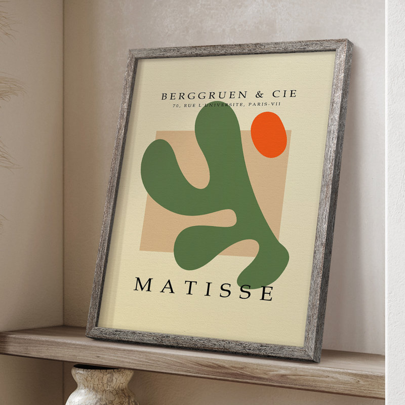 Matisse CECXLI, reproduction d'art encadrée - bois massif, H 11 po x l 9 po