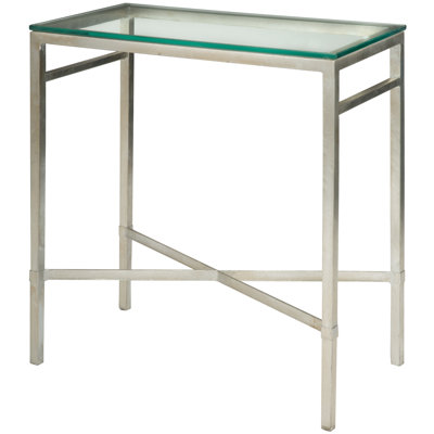 Table de bout à plateau en verre