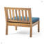 Fauteuil club d'extérieur en bois d'acacia (ensemble de 2)