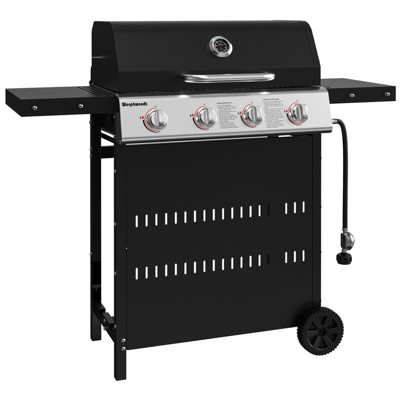 Barbecue au gaz propane à 4 brûleurs Werphwoods