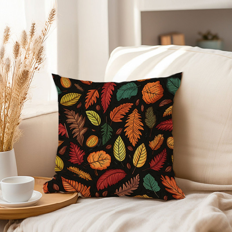 Botanical Fall Botanical Leaves Pattern I Cottage & Cottagecore, 20"H x 20"W