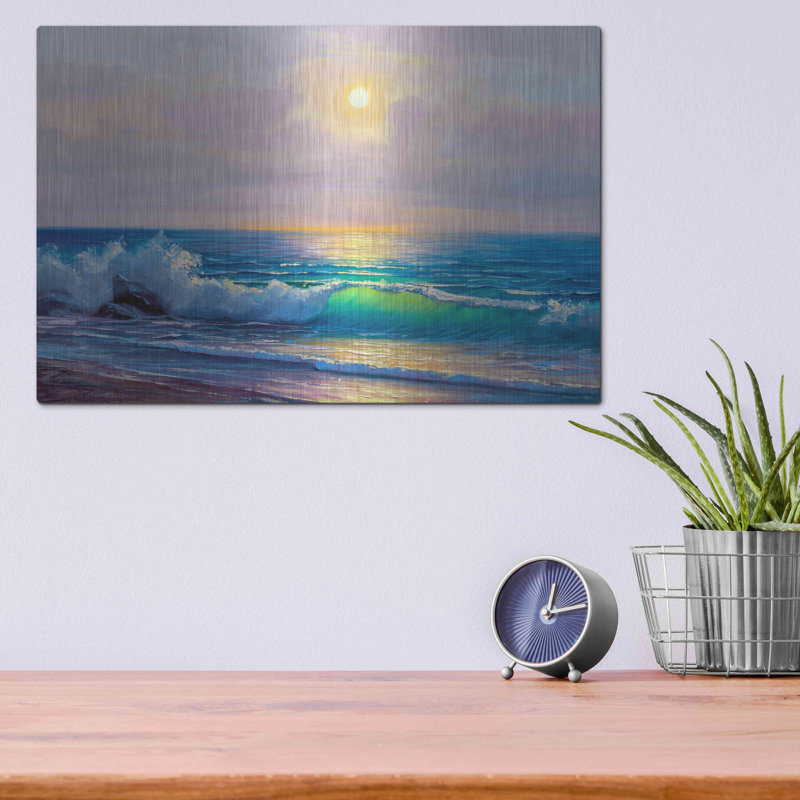 Bali Sunset, art mural en métal, H 12 po x l 16 po