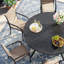 Ensemble de salle à manger 7 pièces avec chaises empilables PVC-coated polyester-1286412111